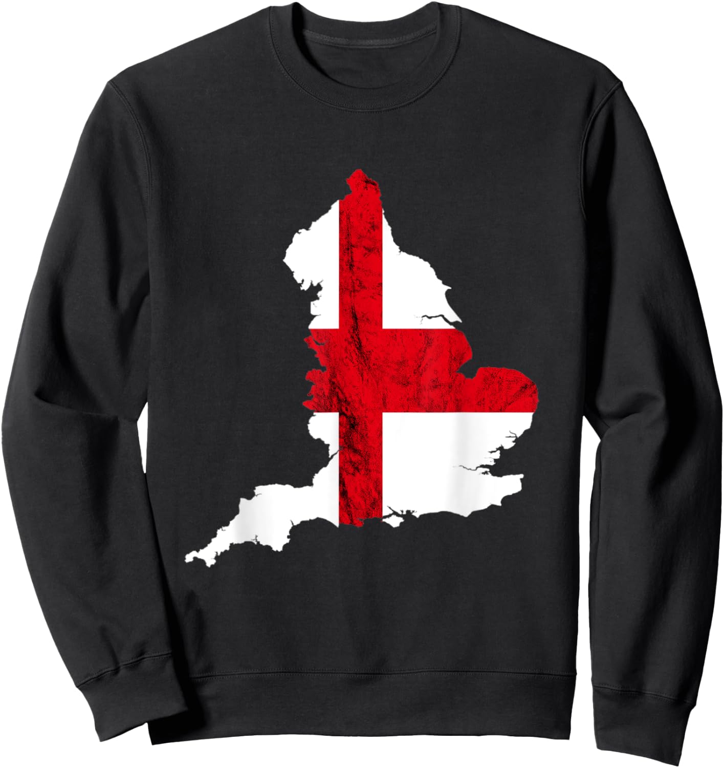 England Flag Country Map English Roots English Pride England Sweatshirt - Sweatshirt | Black
