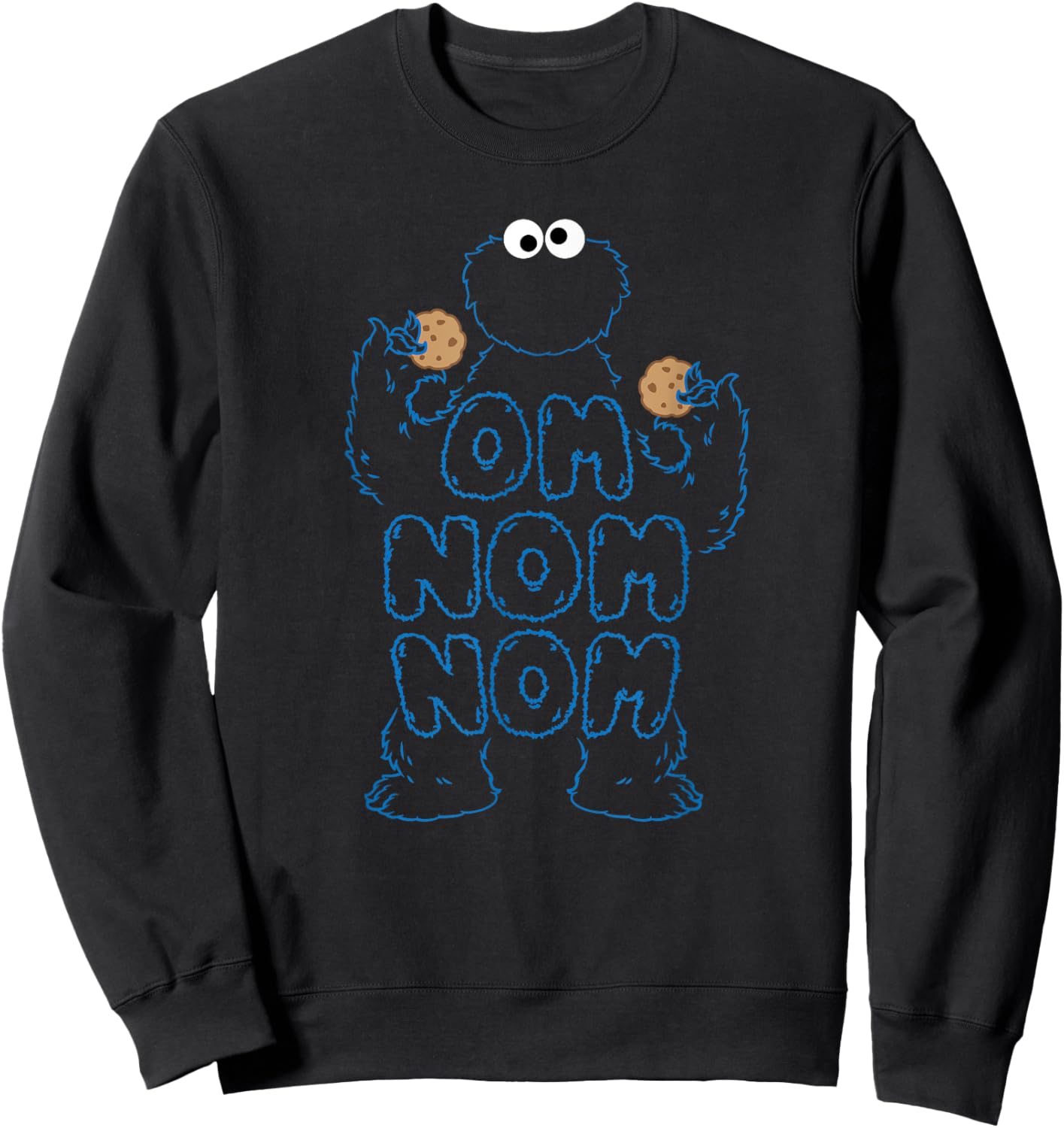 Om Nom Nom Sweatshirt - Sweatshirt | Black