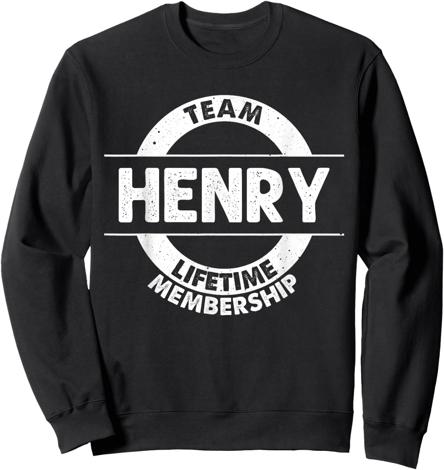 HENRY Gift Funny Surname Family Tree Birthday Reunion Idea Sweatshirt - Sweatshirt | Black