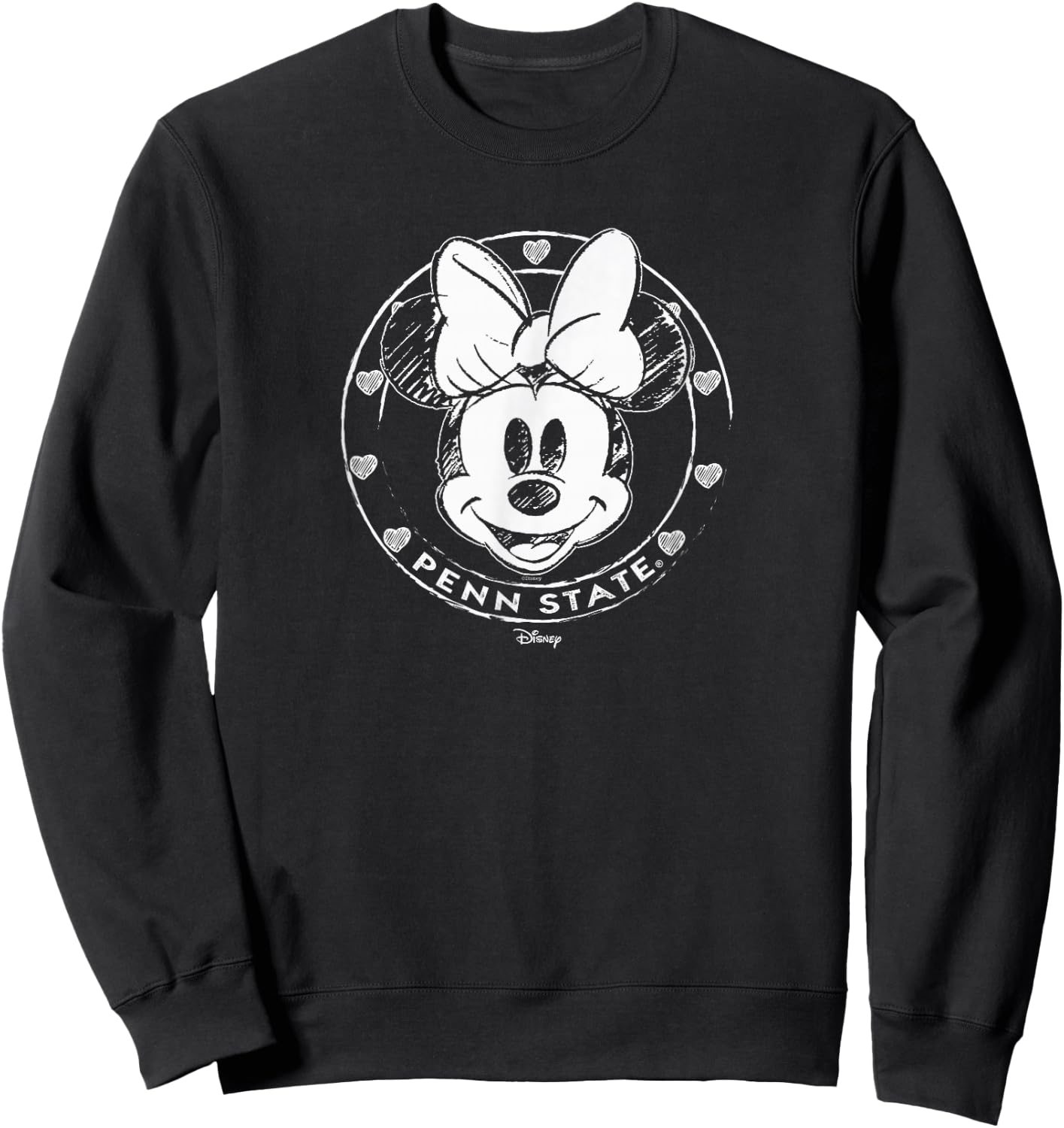 Penn State Nittany Lions Minnie Mouse Sketch Navy Sweatshirt - Sweatshirt | Black