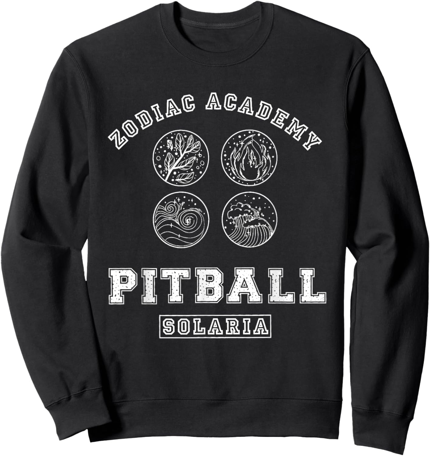 Visit The Booktok Bookish Store Zodiac Academy Pitball Darcy Vega Two Sided Sweatshirt - Sweatshirt | Black