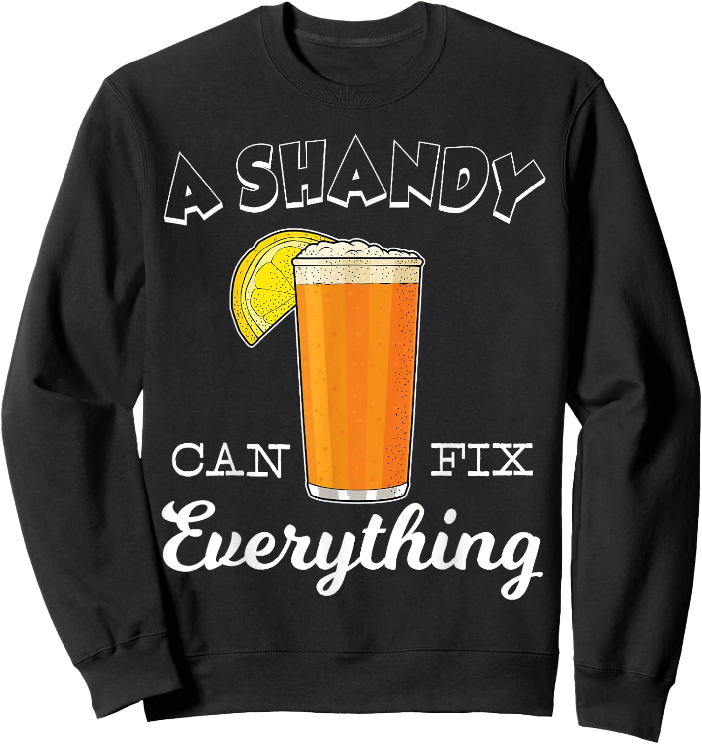 Homebrewing Beer Summer Drink Shandy Sweatshirt - Sweatshirt | Black