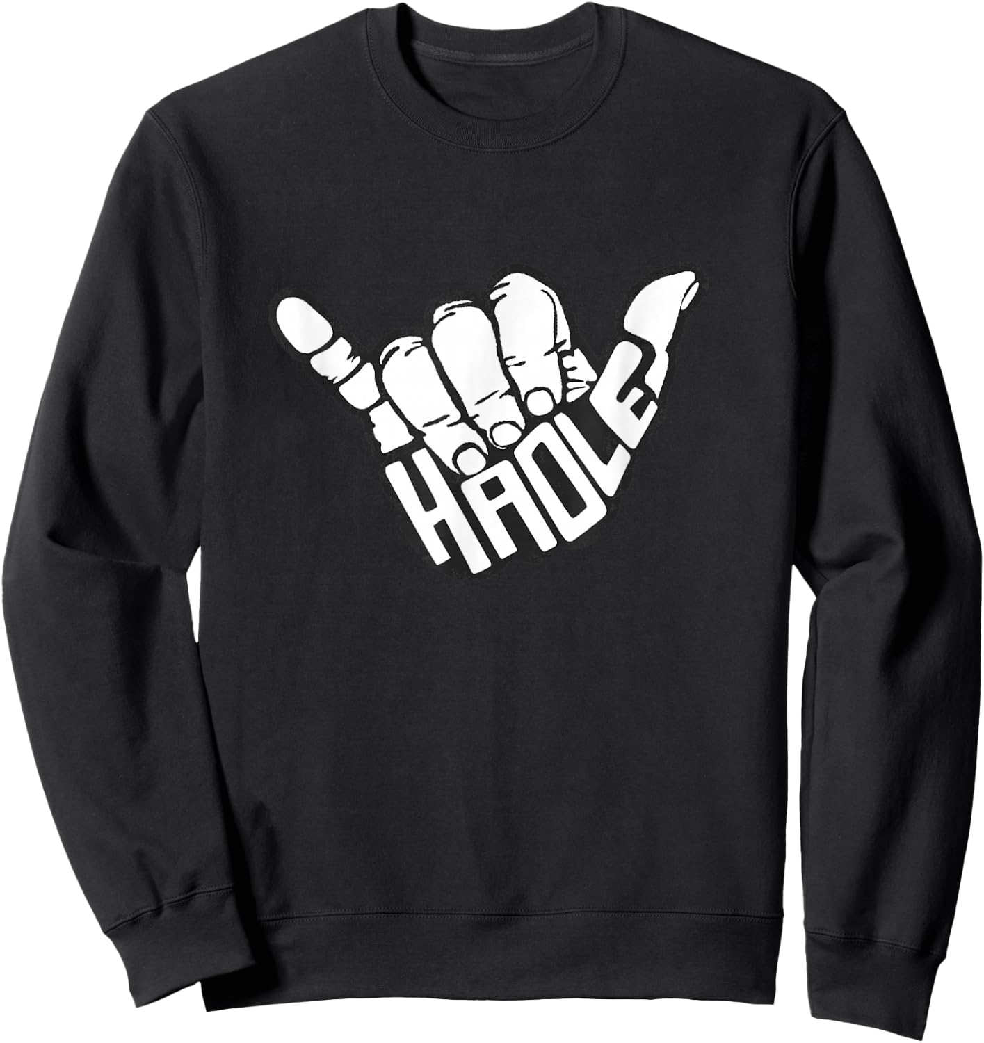 Hawaiian Haole Surf Hawaii Maui Aloha Sweatshirt - Sweatshirt | Black