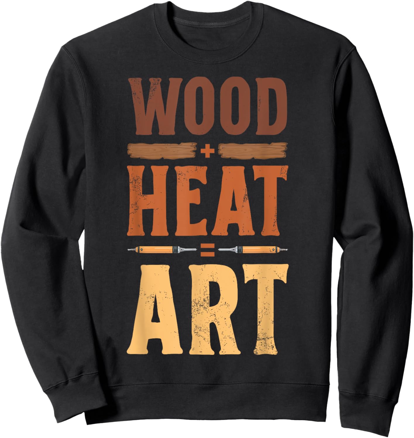 Pyrography and Pyrogravur Sweatshirt - Sweatshirt | Black