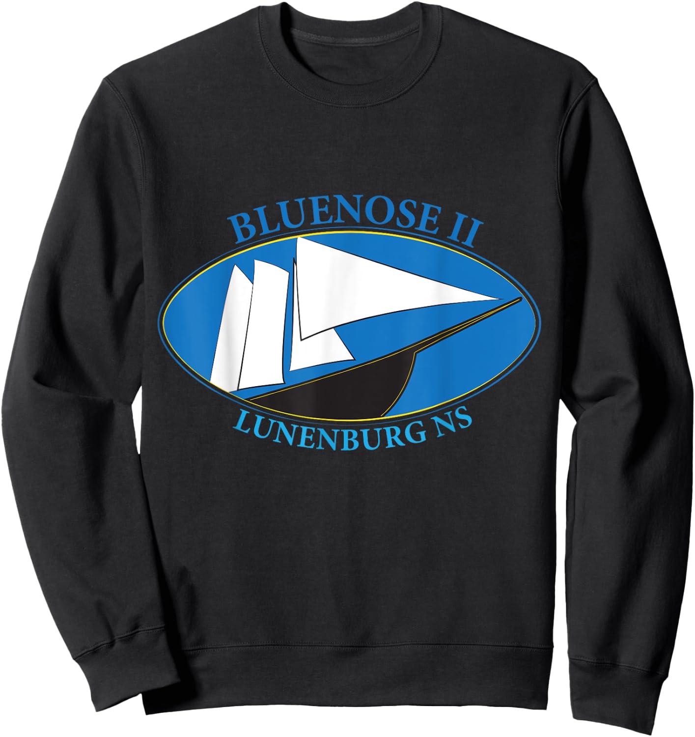 Bluenose II, Lunenburg, Nova Scotia, Canada Sweatshirt - Sweatshirt | Black