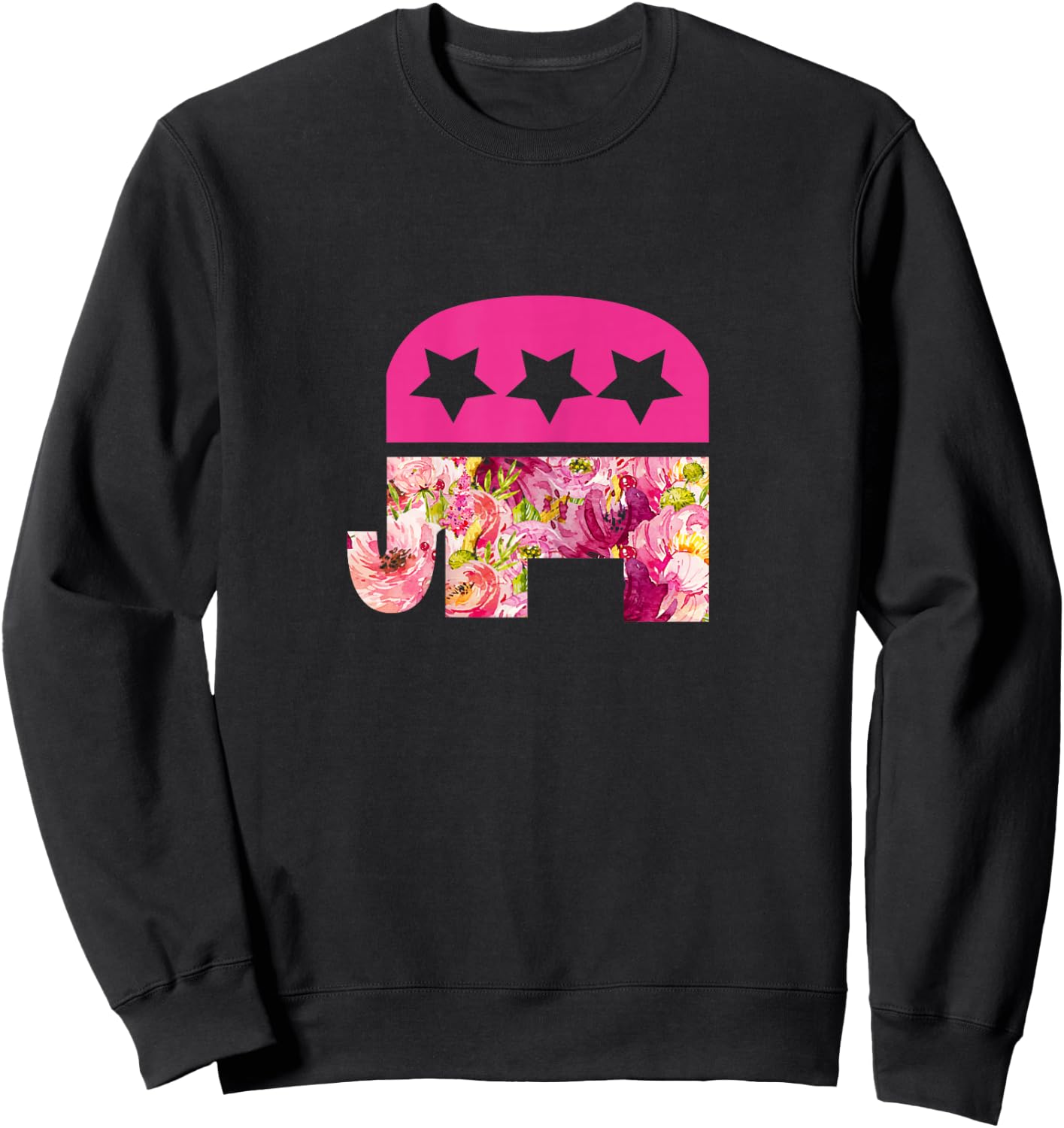 Conservative Shirts Women Republican Elephant Political Gift Sweatshirt - Sweatshirt | Black