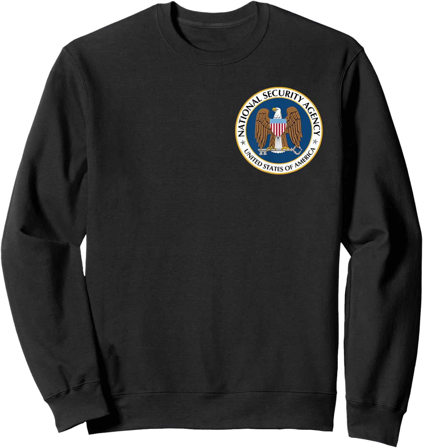 National Security Agency NSA Military Intelligence Spy Eagle Sweatshirt - Sweatshirt | Black