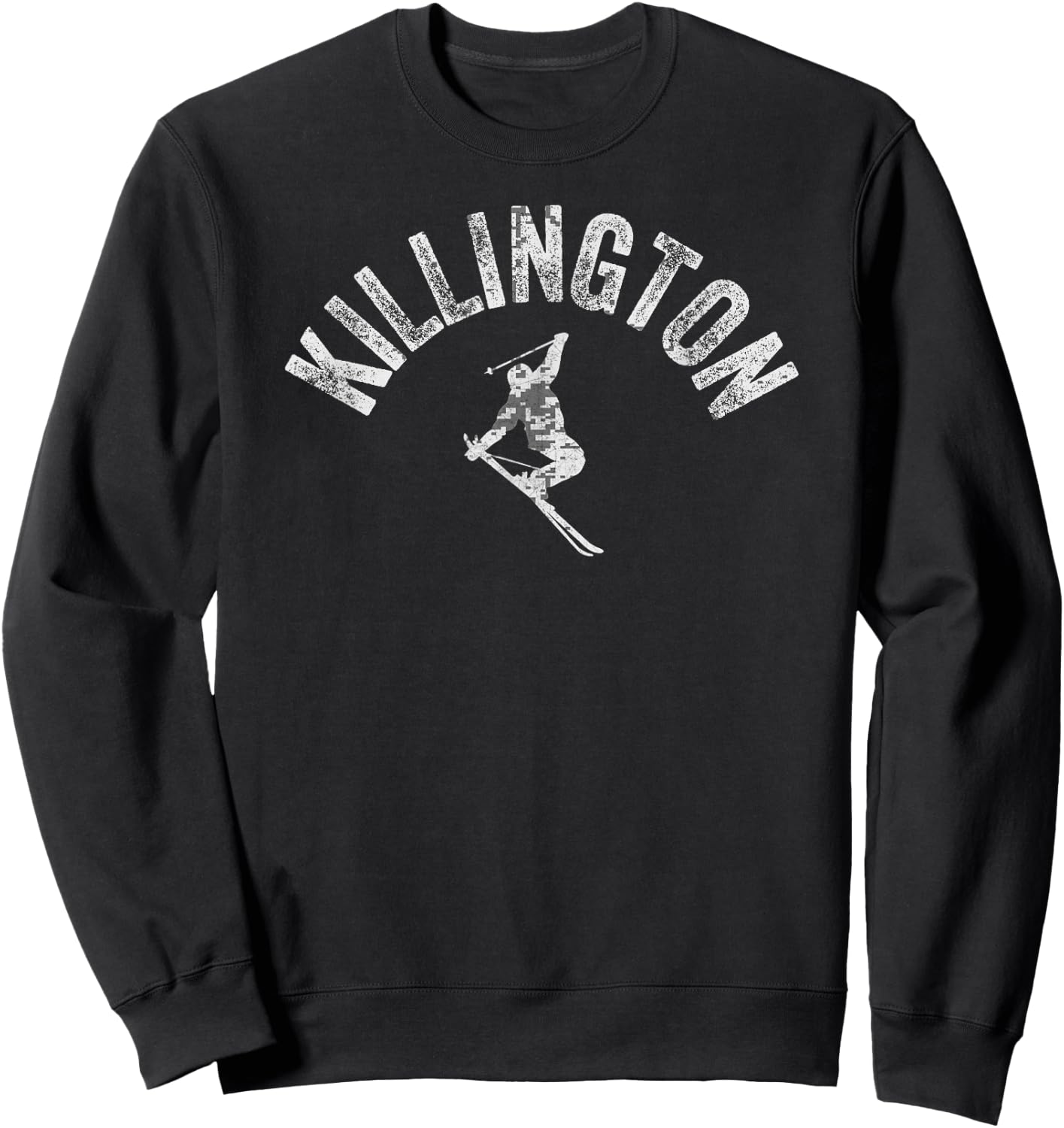 Killington Ski Vintage Skiing Vermont Cool Skier VT Gear Sweatshirt - Sweatshirt | Black