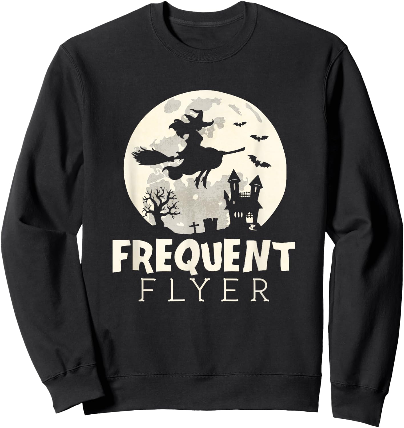 Halloween witch costume Frequent - Flyer Shirt Sweatshirt - Sweatshirt | Black