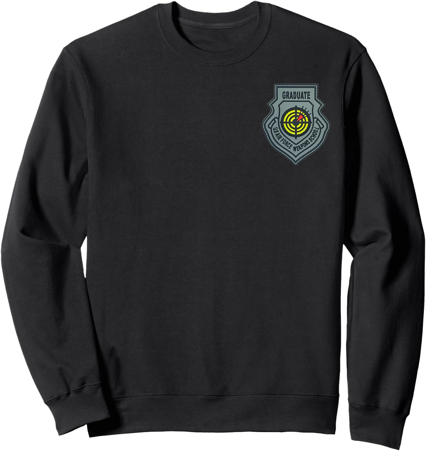 Graduate Air Force Weapons School Military Course Patch Sweatshirt - Sweatshirt | Black