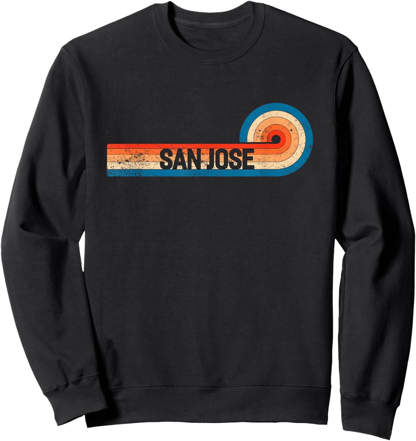 Retro SAN Jose Shirt Vintage City SAN Jose Sweatshirt - Sweatshirt | Black