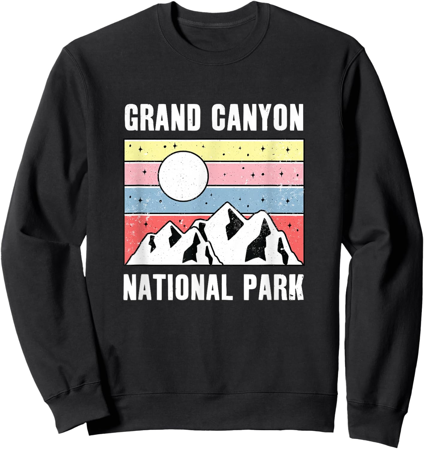 Grand Canyon National Park Mountain Sunset Sweatshirt - Sweatshirt | Black