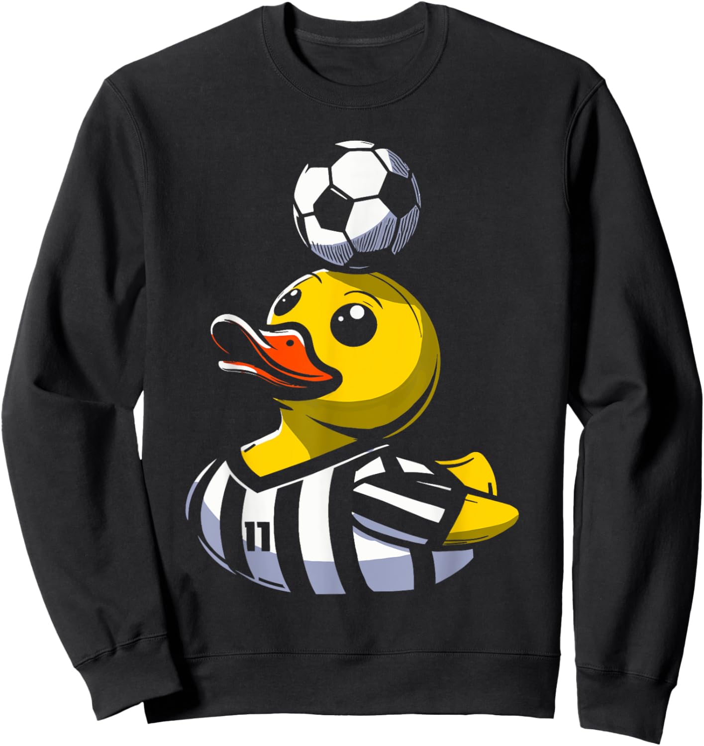 Soccer Rubber Duck Sweatshirt - Sweatshirt | Black