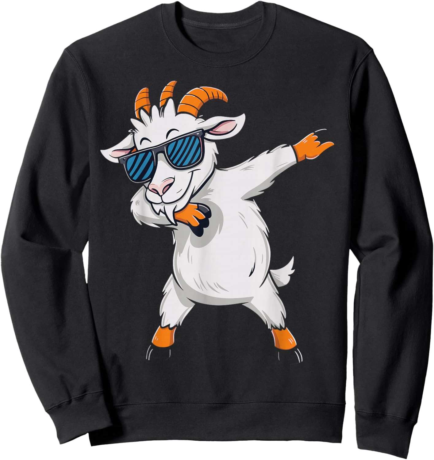 Dabbing Goat Goat Kids Costume Farm Animal Sweatshirt - Sweatshirt | Black