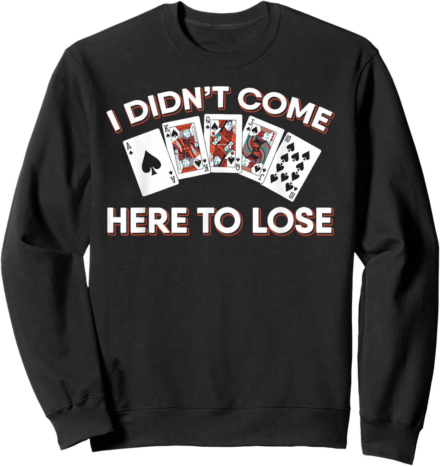 Poker Player Texas Holdem - Card Game Poker Sweatshirt - Sweatshirt | Black