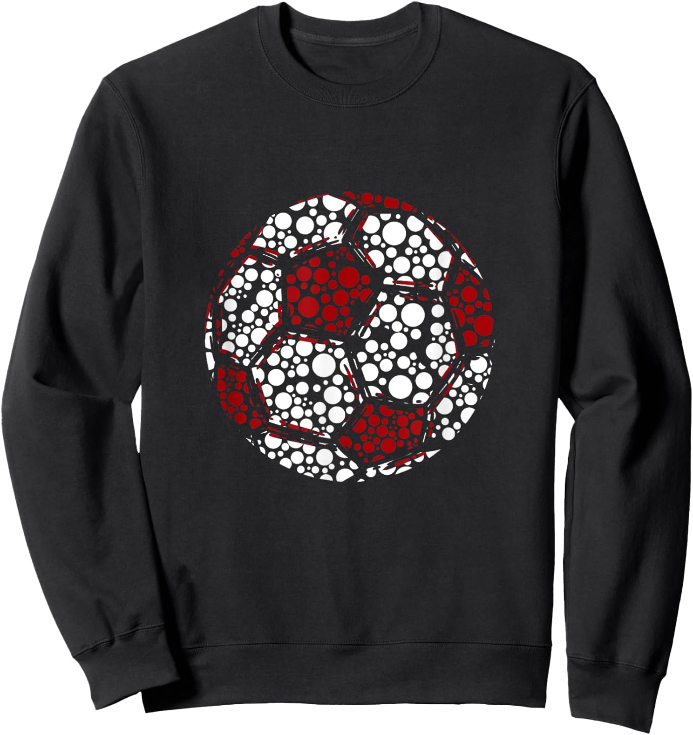 International Dot Day Happy Polka Dot Soccer Lover Sport Sweatshirt - Sweatshirt | Black