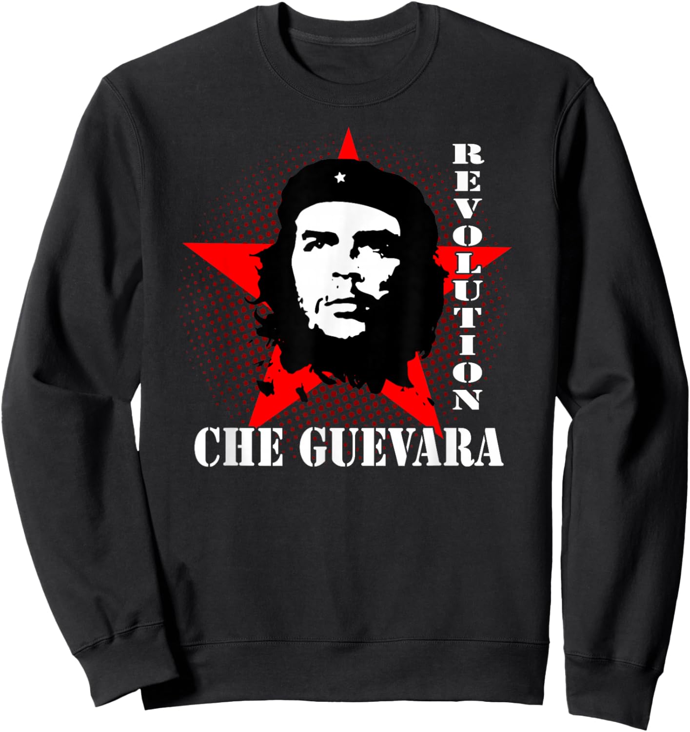 Che Guevara Rebel Signature Guerrilla Icon Revolution Sweatshirt - Sweatshirt | Black
