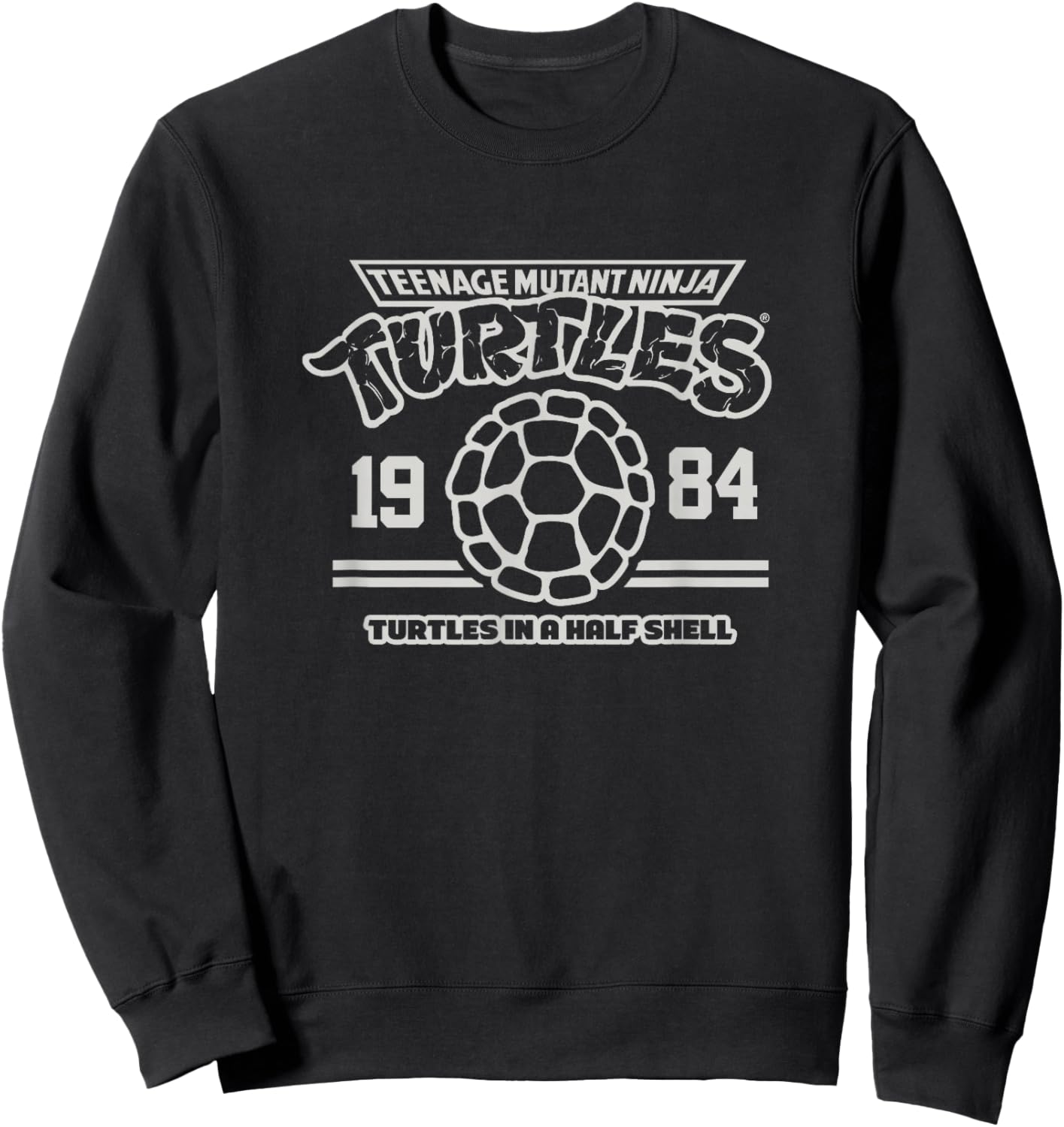 Teenage Mutant Ninja Turtles Vintage 1984 Collegiate Logo Sweatshirt - Sweatshirt | Black