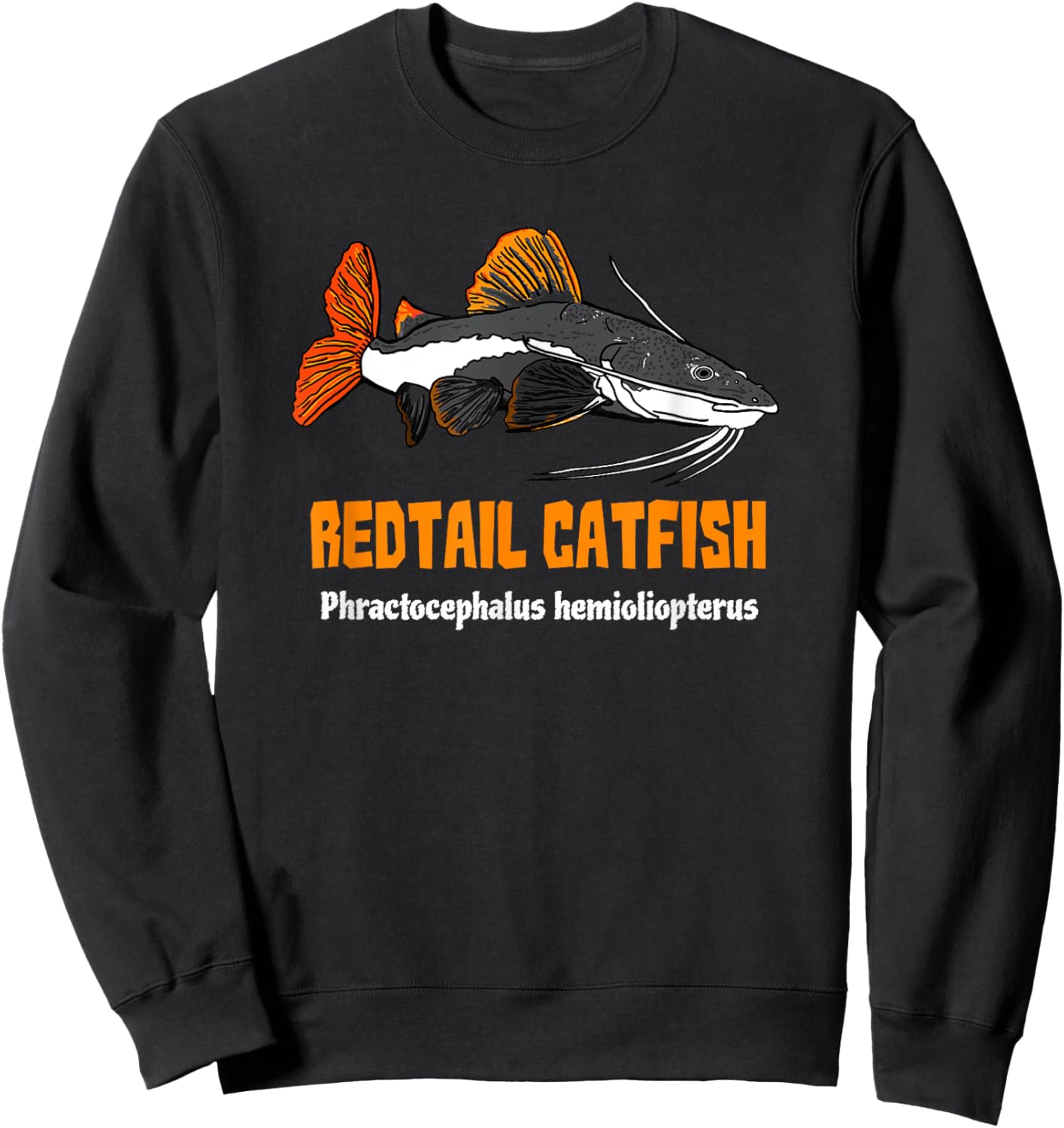 Redtail Catfish Monster Fish Phractocephalus hemioliopterus Sweatshirt - Sweatshirt | Black