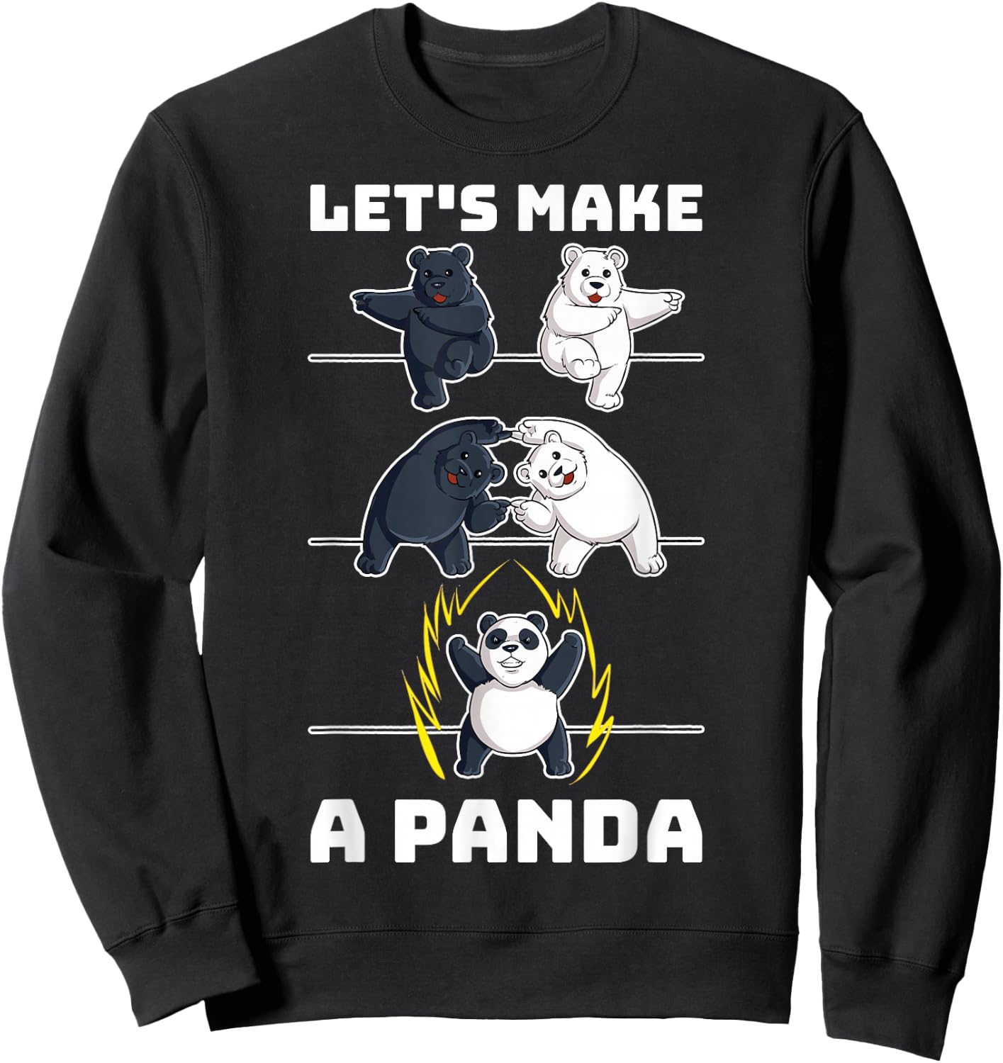 Lets Make A Panda Sweatshirt - Sweatshirt | Black