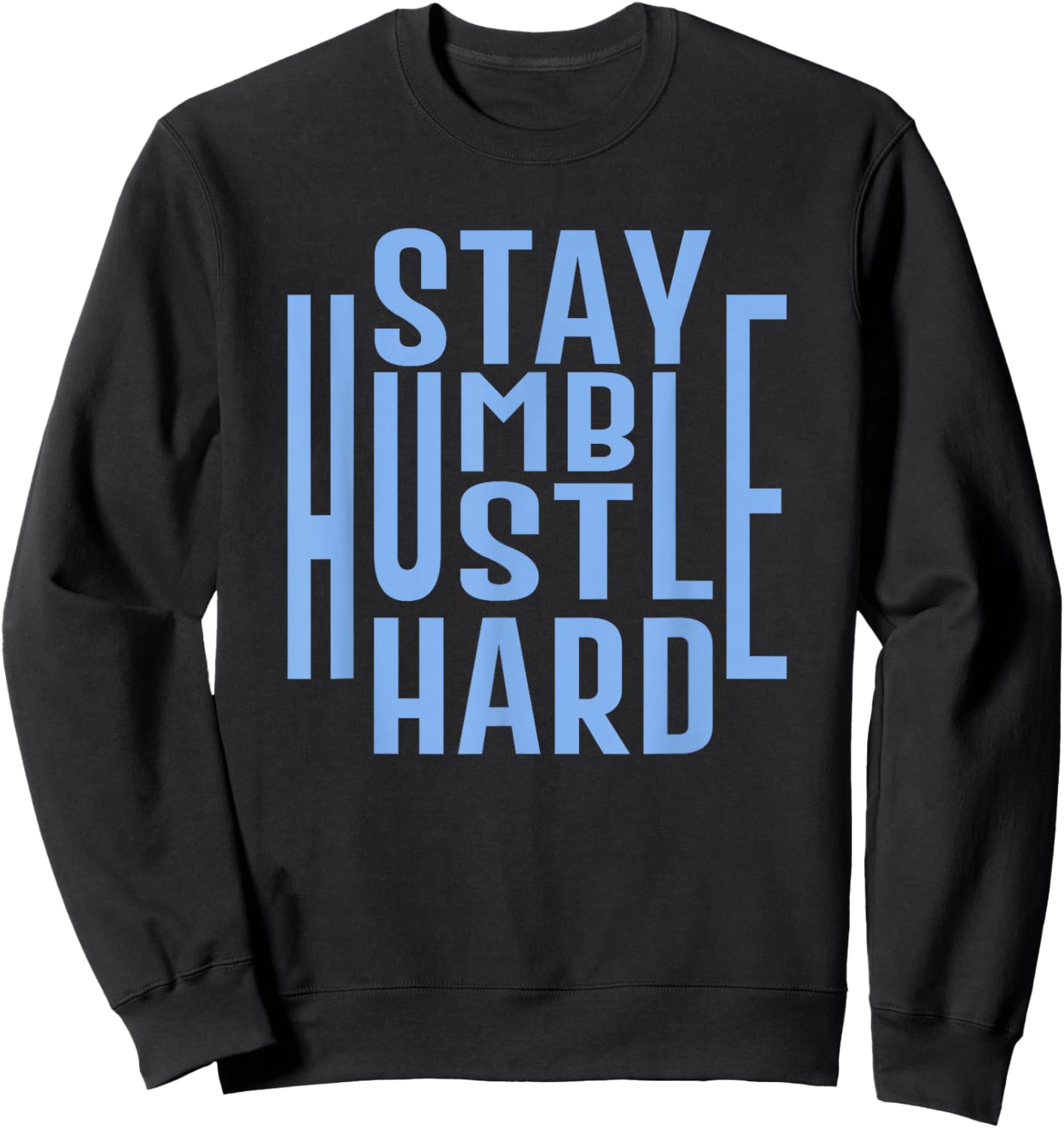 Concrete And Luxury Stay Humble University Blue Sweatshirt - Sweatshirt | Black