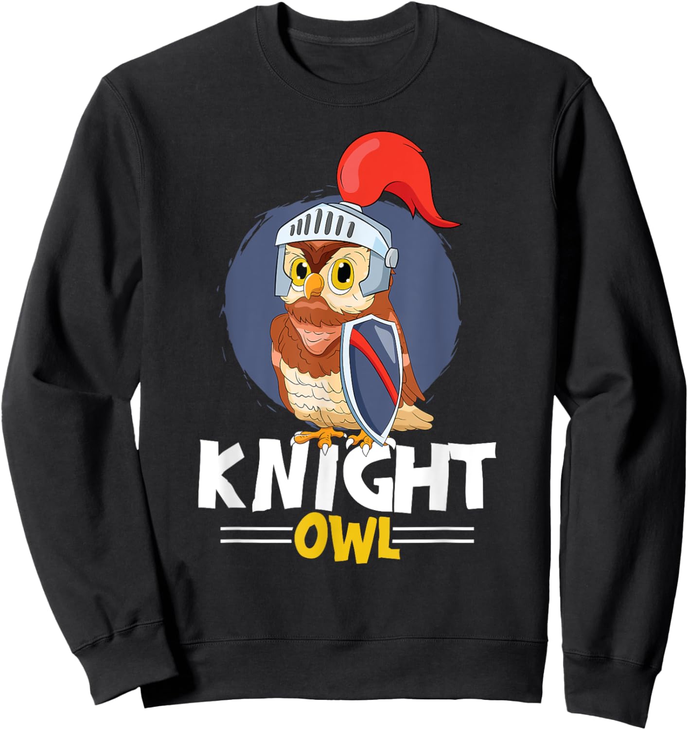 Knight Owl Nocturnal Ornithologist Birds Of Prey Sweatshirt - Sweatshirt | Black