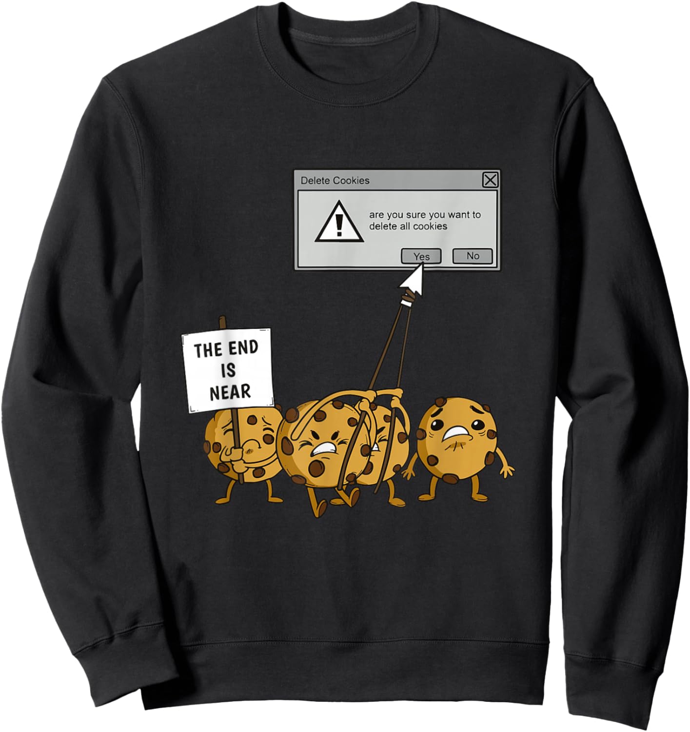 Delete All Cookies Software Engineer Sweatshirt - Sweatshirt | Black