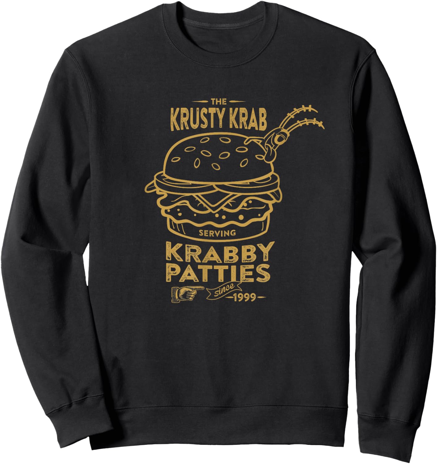 Spongebob Squarepants Krusty Krab Krabby Patties Ad Sweatshirt - Sweatshirt | Black