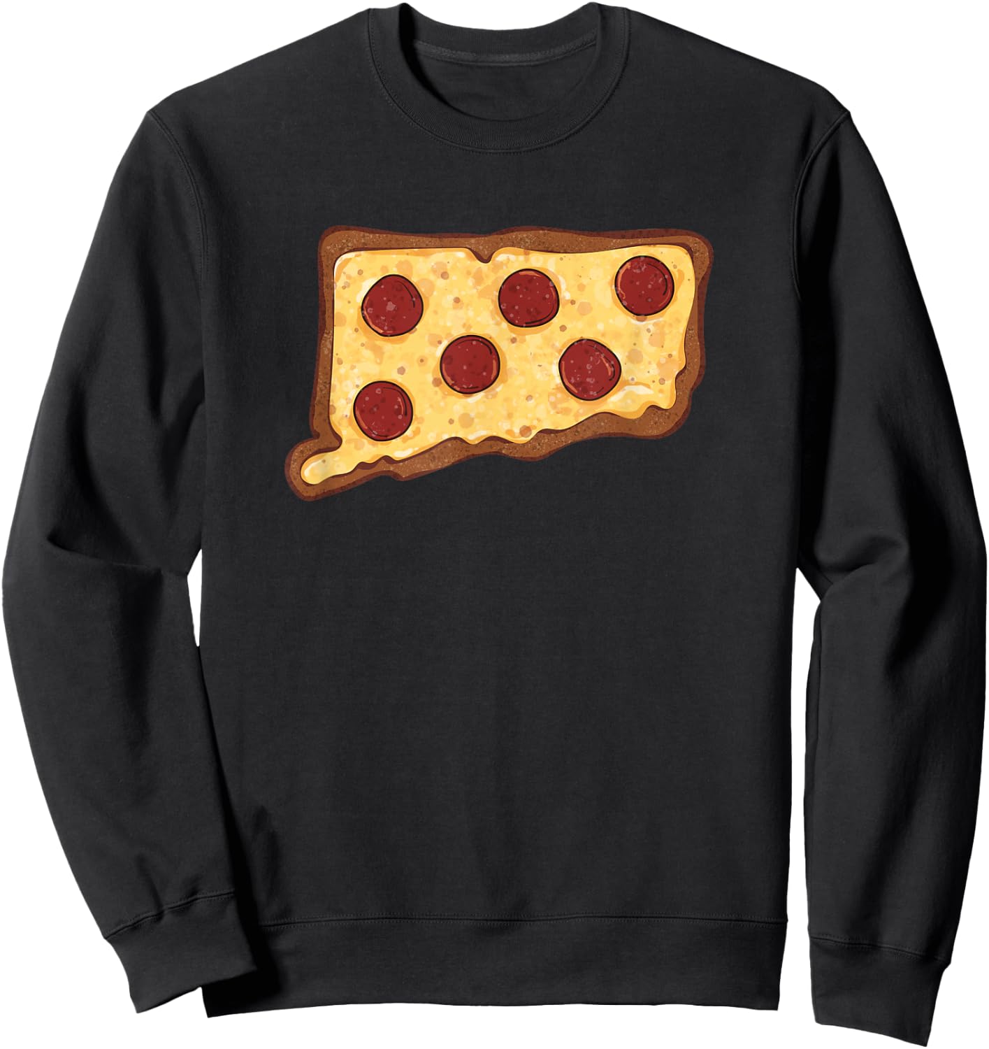 Connecticut Pizza Sweatshirt - Sweatshirt | Black