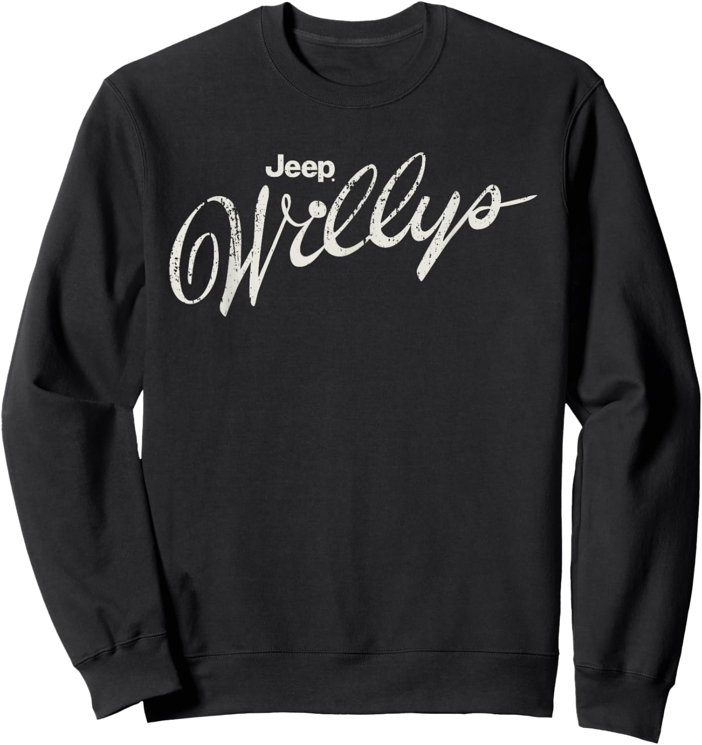 Jeep Willys Script Logo Sweatshirt - Sweatshirt | Black