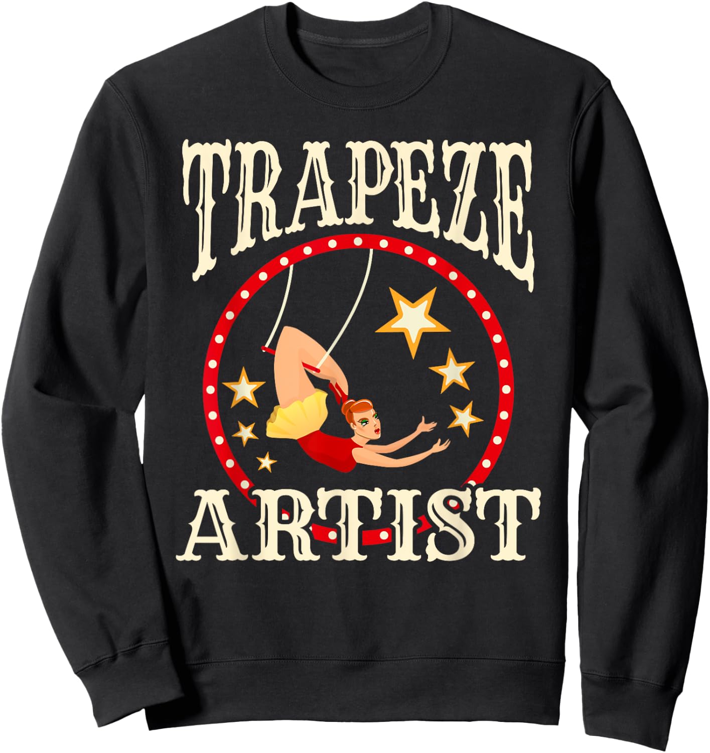 Circus - Trapeze - Trapeze Artist Costume Sweatshirt - Sweatshirt | Black