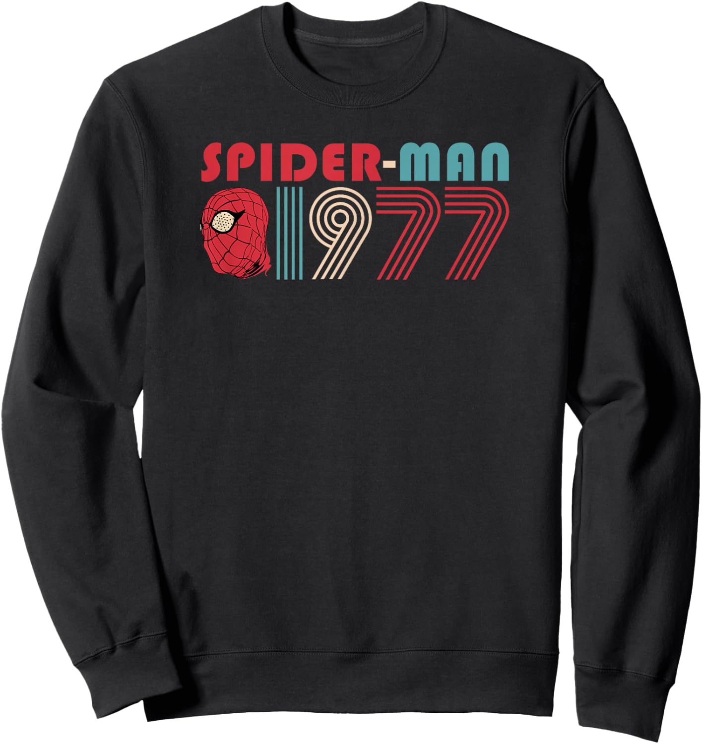 Marvel Spider-Man 60th Anniversary Spider-Man 1977 Vintage Sweatshirt - Sweatshirt | Black