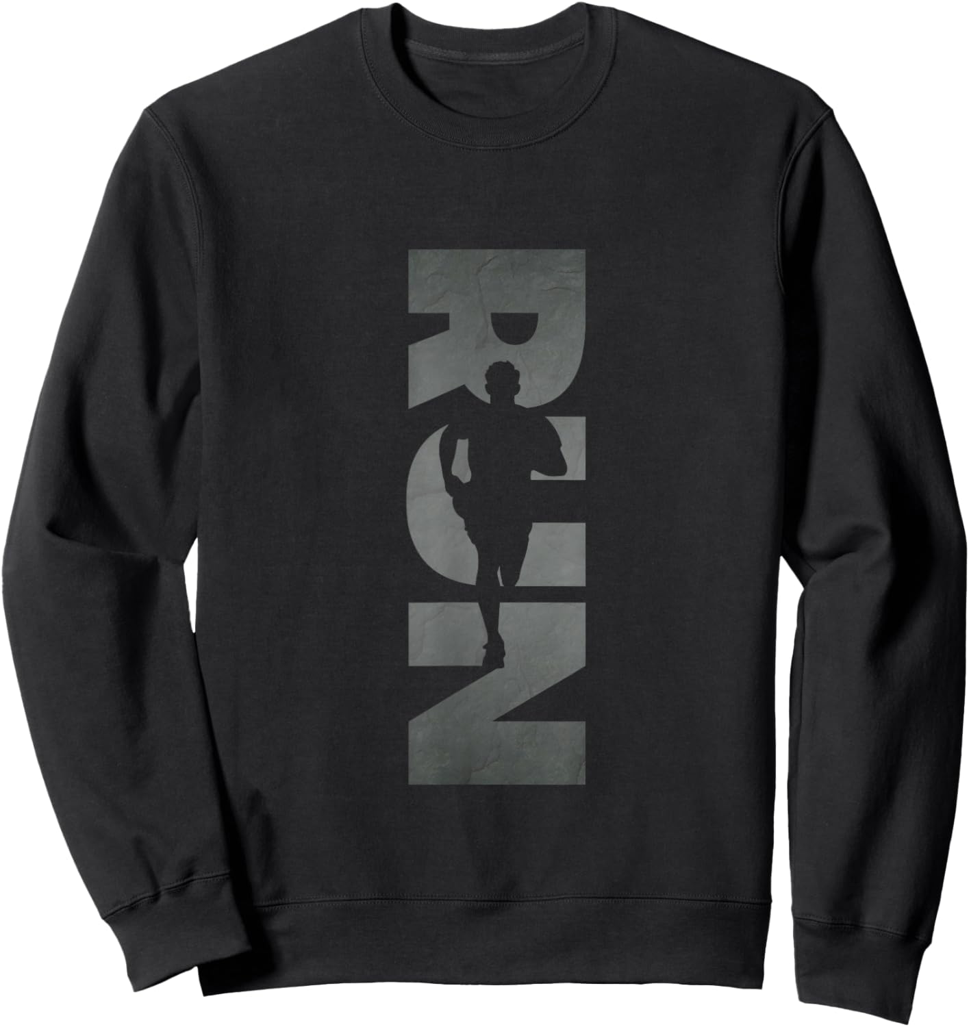 Run Runner Running Sweatshirt - Sweatshirt | Black