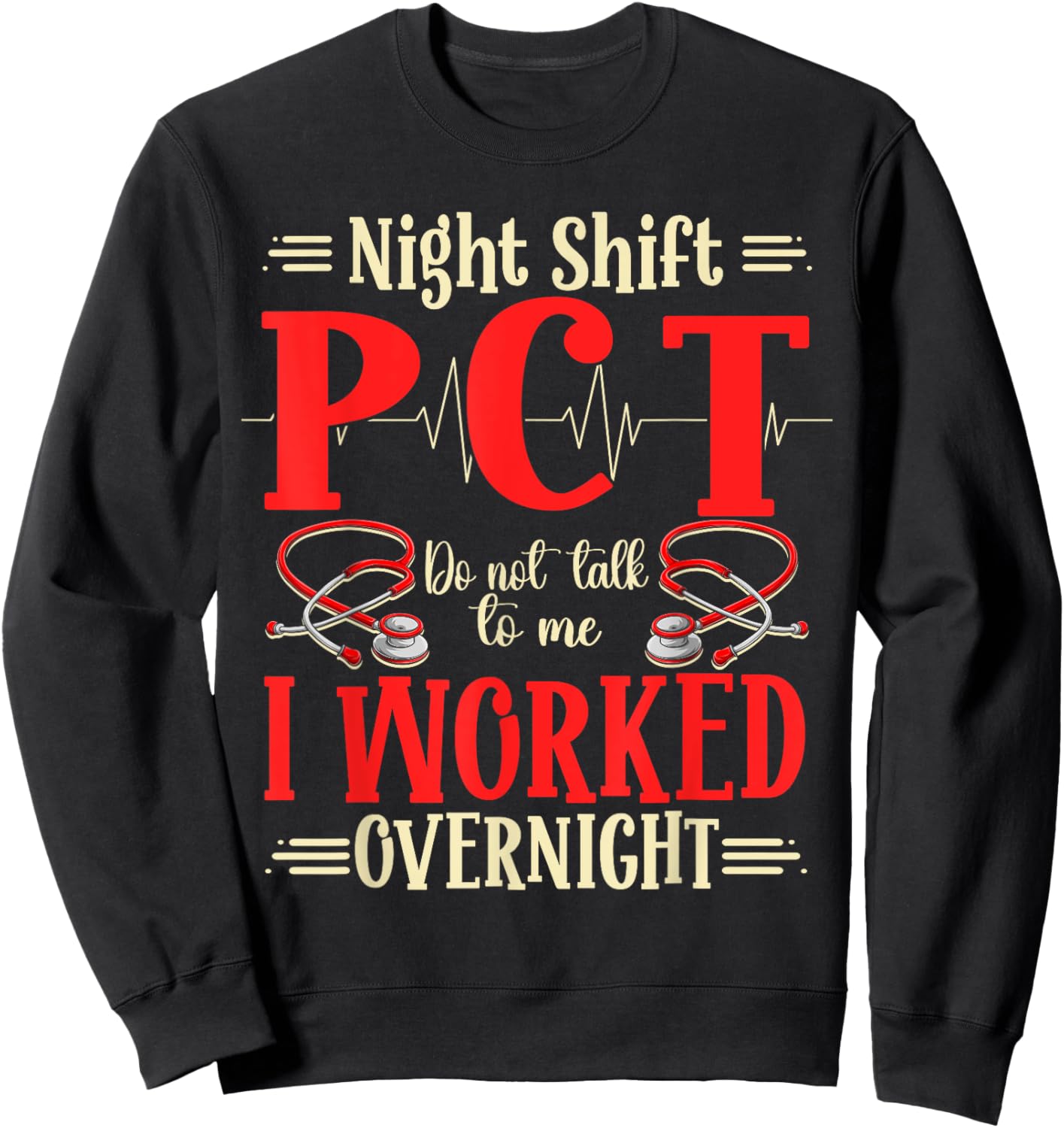 PCT Night Shift Worker Sweatshirt - Sweatshirt | Black