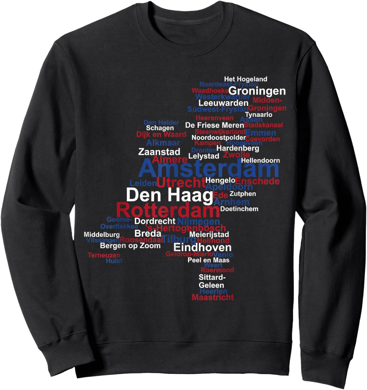 Holland Flag, Holland Travel, Dutch Pride, Netherlands Flag Sweatshirt - Sweatshirt | Black
