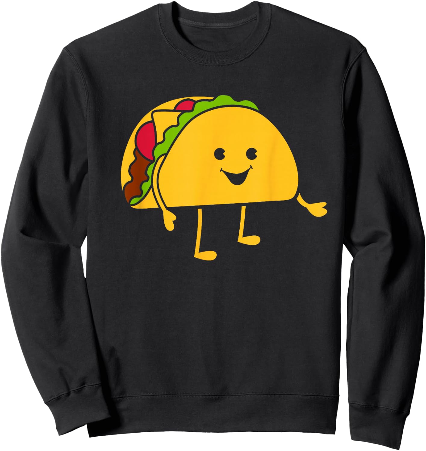 Funny Taco Sweatshirt - Sweatshirt | Black