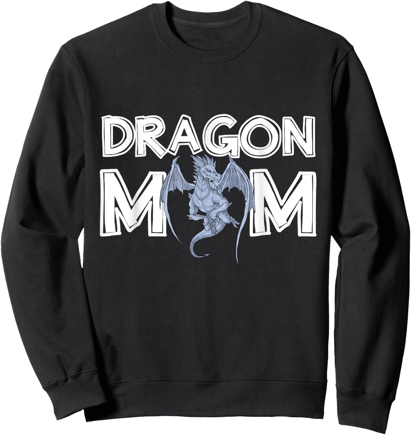 Dragon Mom Mommy Mother's Day Gift Dragon Sweatshirt - Sweatshirt | Black