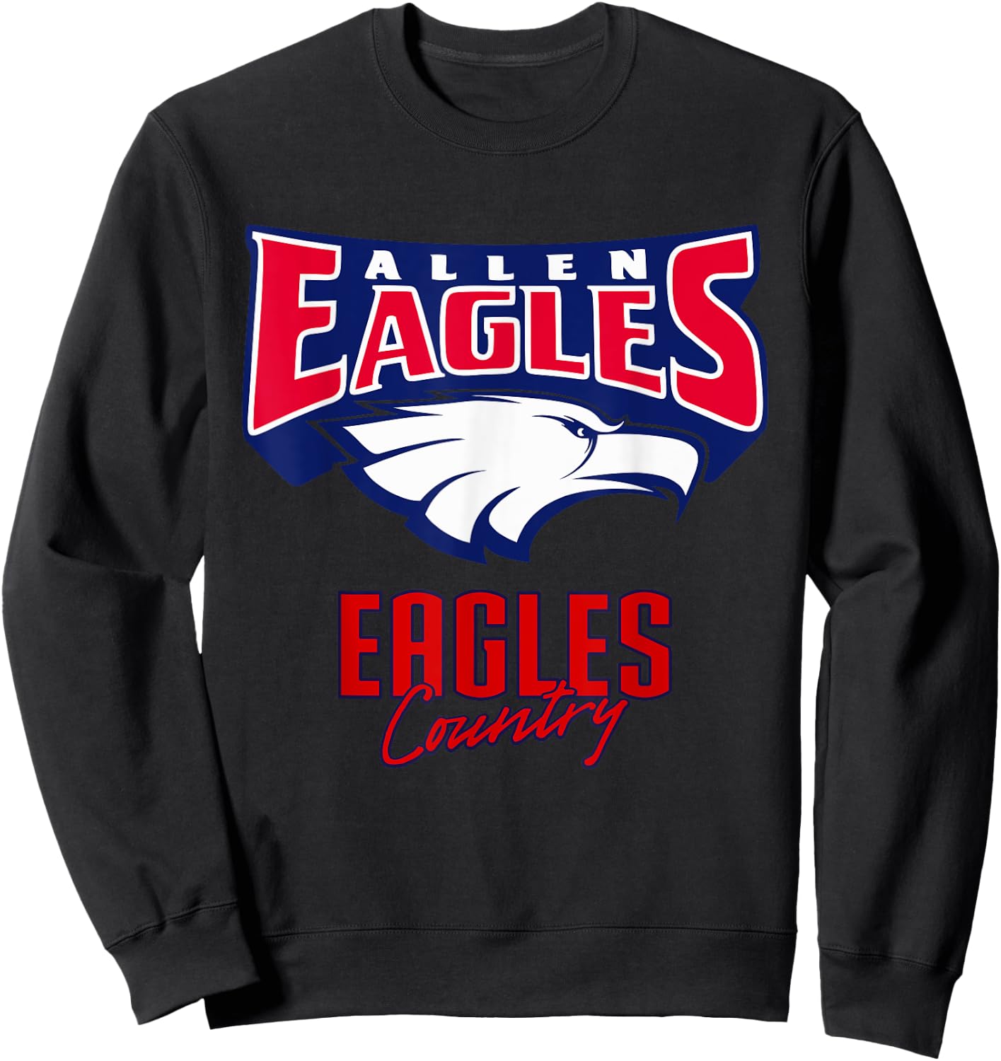 Allen Eagles Logo Country HS Sweatshirt - Sweatshirt | Black