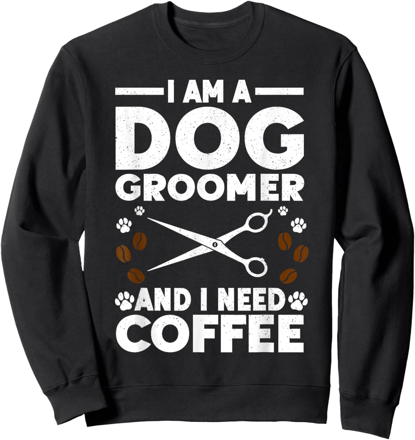 Cool Dog Groomer Art Women Dog Grooming Pet Groomer Sweatshirt - Sweatshirt | Black