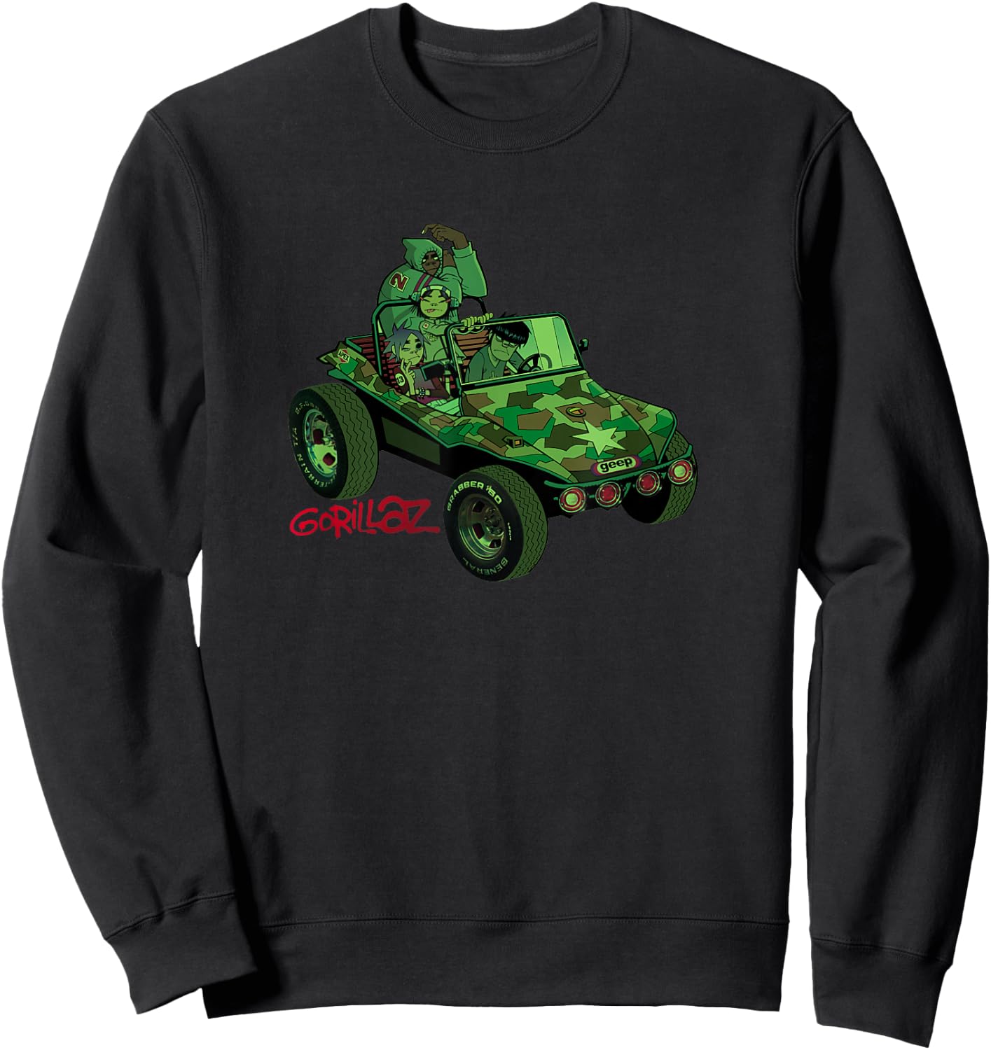 Gorillaz Geep Logo Reverse Sweatshirt - Sweatshirt | Black