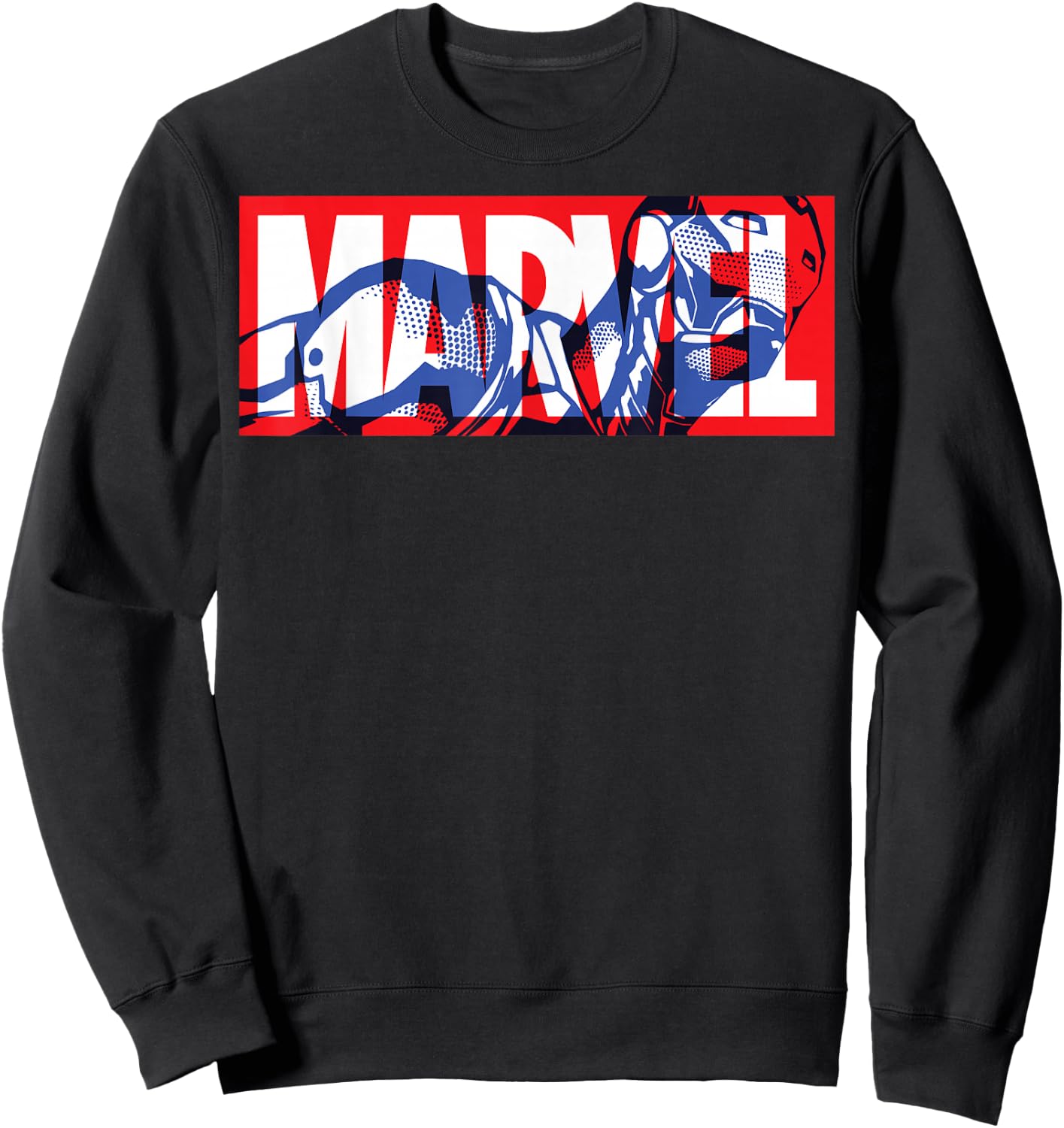 Marvel Classic Logo Iron Man Fill Sweatshirt - Sweatshirt | Black