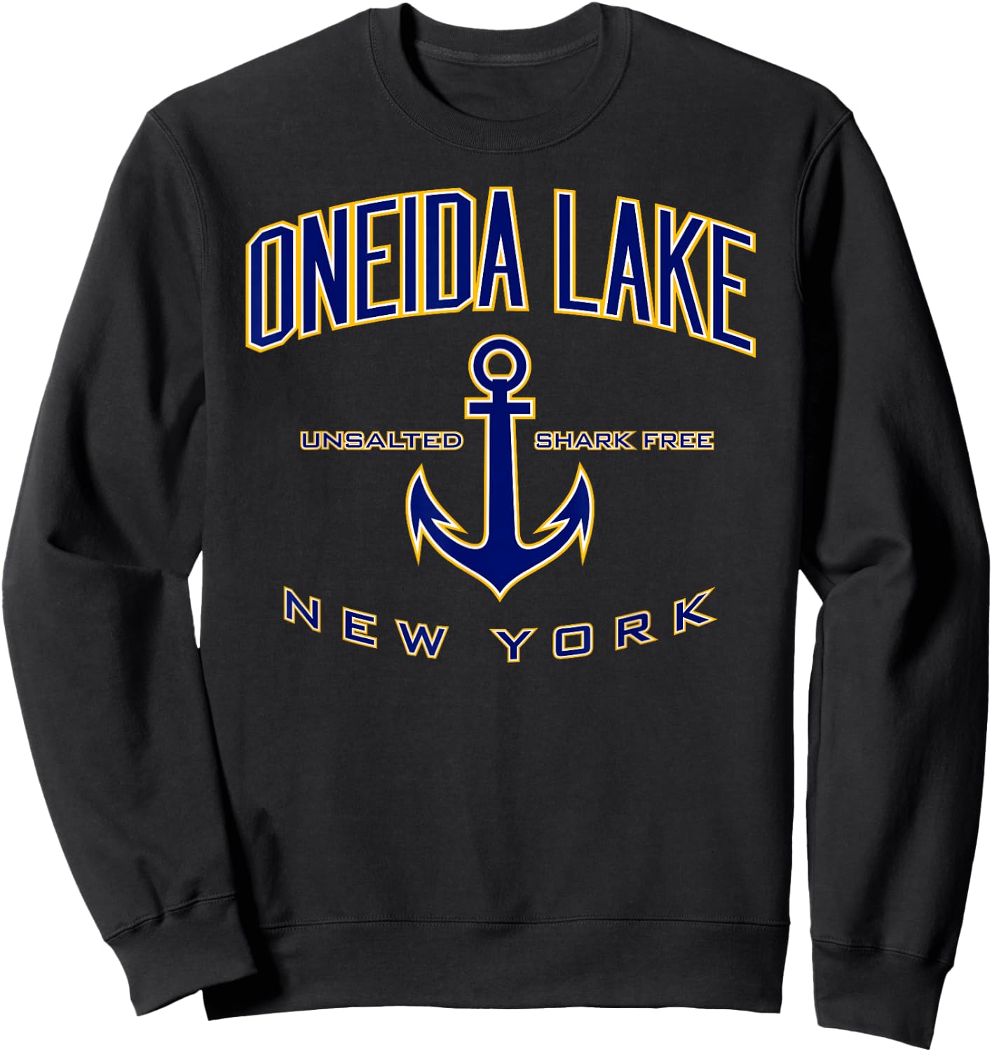 Oneida Lake Shirt , Men, Girls & Boys Sweatshirt - Sweatshirt | Black