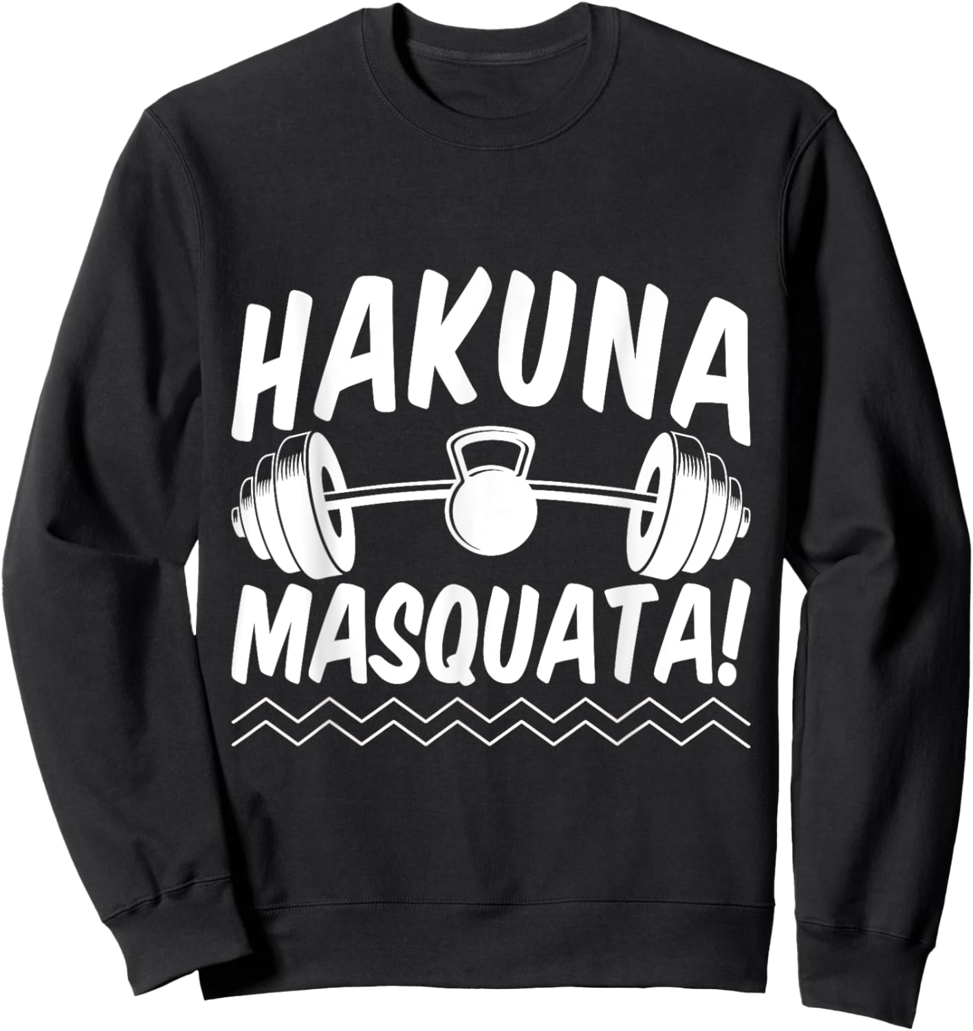 Gym Junkies Hakuna Masquata Calisthenics Fitness Sweatshirt - Sweatshirt | Black