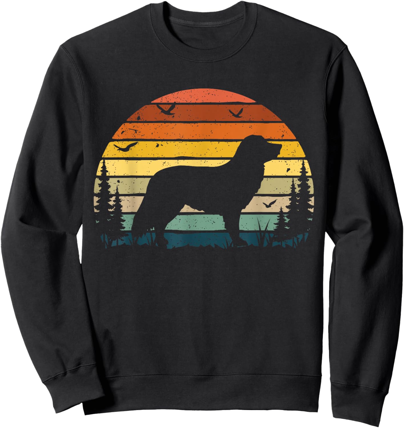 Nova Scotia Duck Ringing Retriever Vintage Dog Sweatshirt - Sweatshirt | Black
