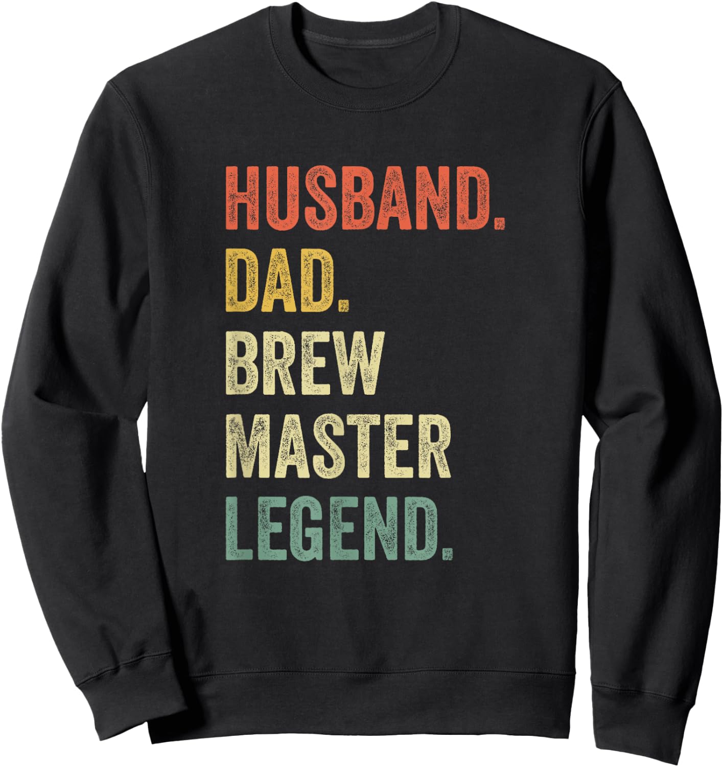 Funny Brew T Shirt Vintage Beer Gifts Dad Retro Brew Master Sweatshirt - Sweatshirt | Black