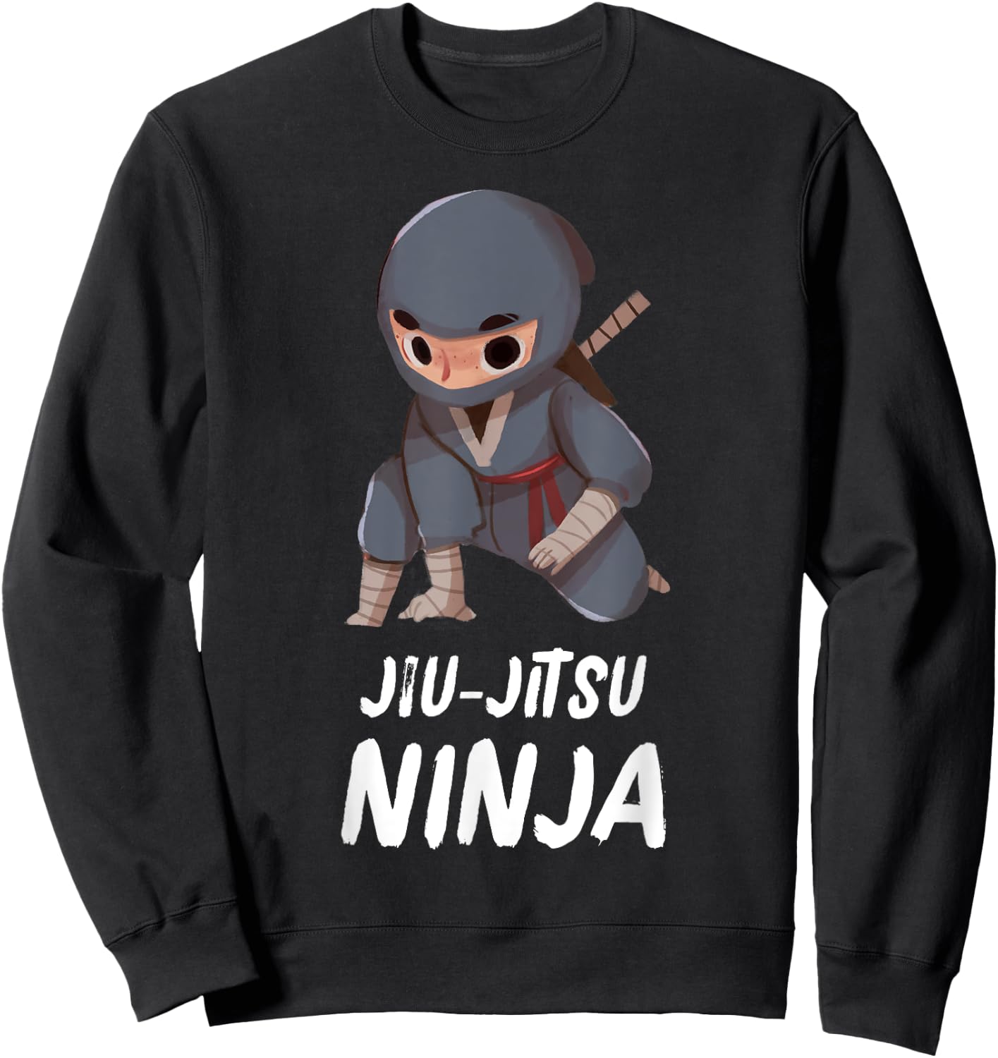Jiu-Jitsu Ninja Boy Funny Martial Arts Sports Sweatshirt - Sweatshirt | Black