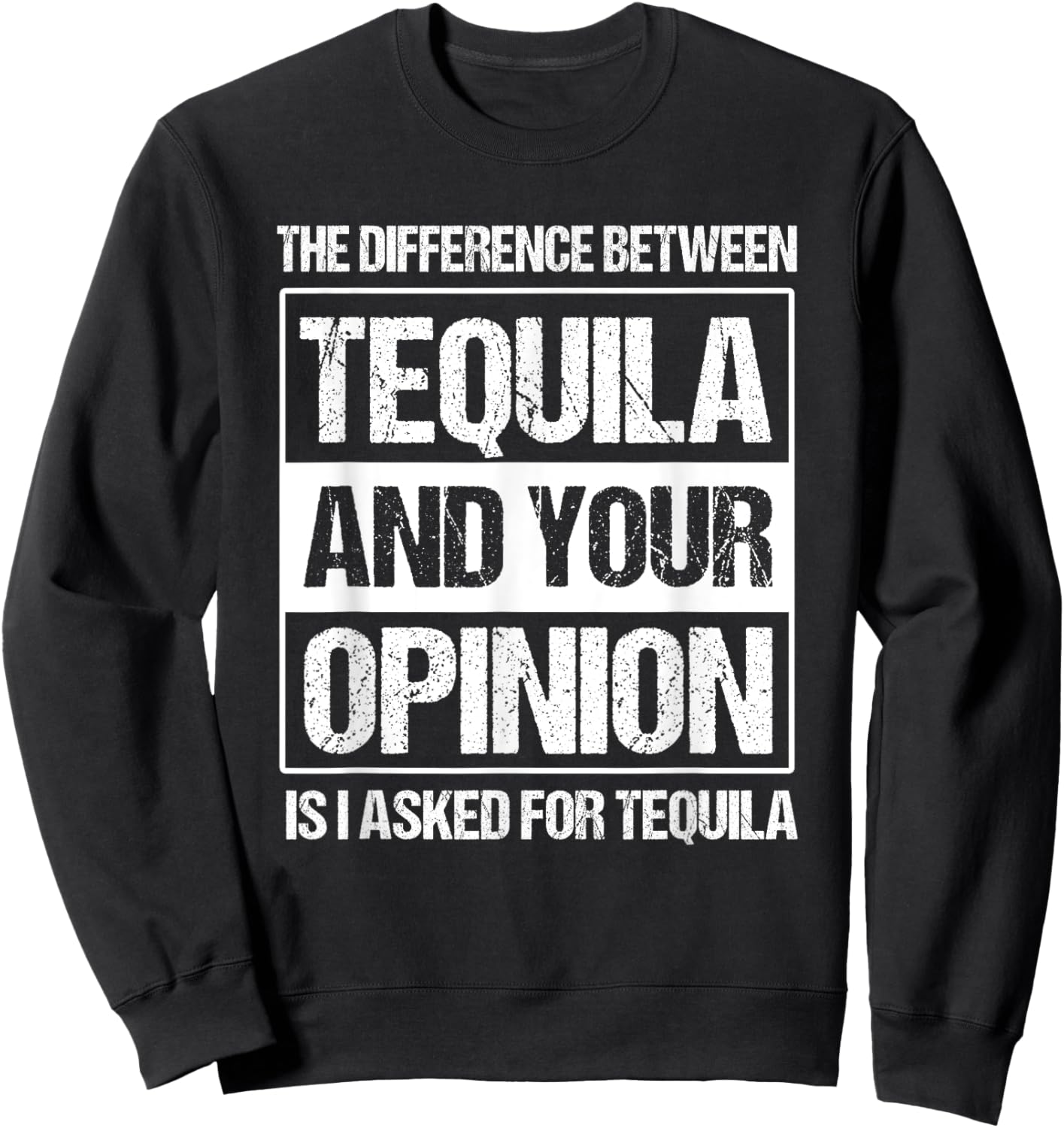 Mis Amigos Funny Salt Lime & Tacos Tequila Sweatshirt - Sweatshirt | Black