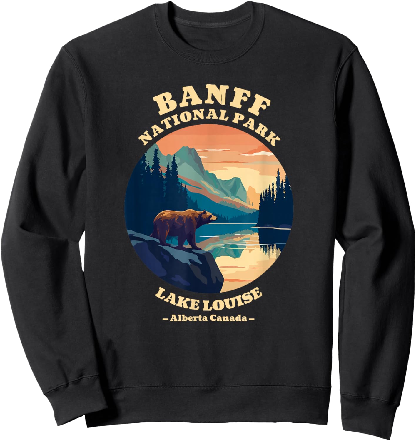 Canadian Banff National Park Souvenirs Sweatshirt - Sweatshirt | Black