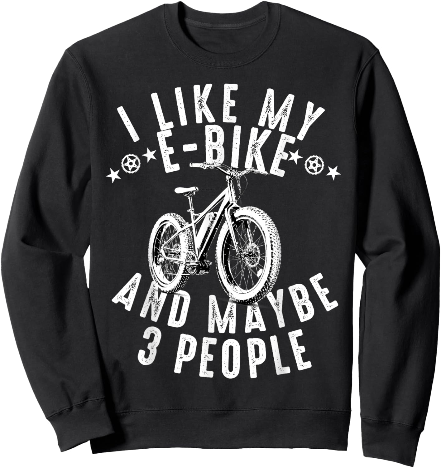 E-Bike Electric Bike Women E Bicycle Lover Funny Sweatshirt - Sweatshirt | Black