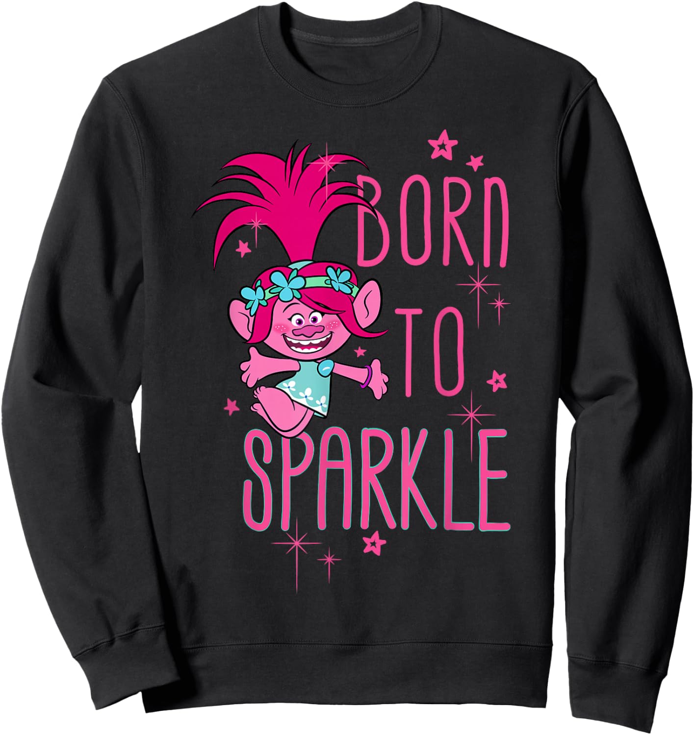 DreamWorks Trolls Born to Sparkle Sweatshirt - Sweatshirt | Black